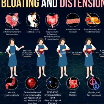 Abdomen appearing bloated due to constipation