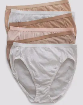 Close-up of a pair of cotton underwear showing the fabric texture