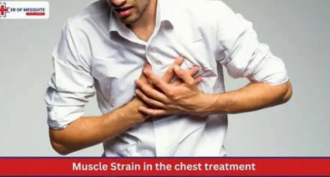 Illustration of a person coughing with strained muscles between the ribs in the upper back