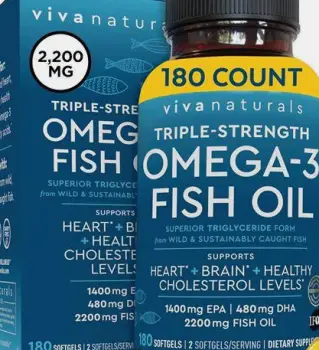 Several over-the-counter fish oil supplement bottles with varying labels displayed on a shelf