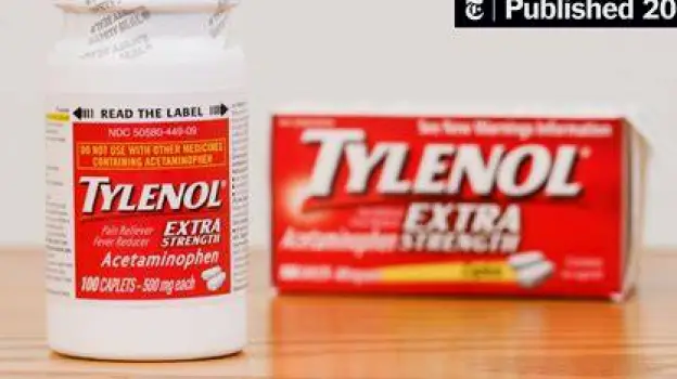 Standard single-ingredient Tylenol and Benadryl bottles placed side by side on a plain surface